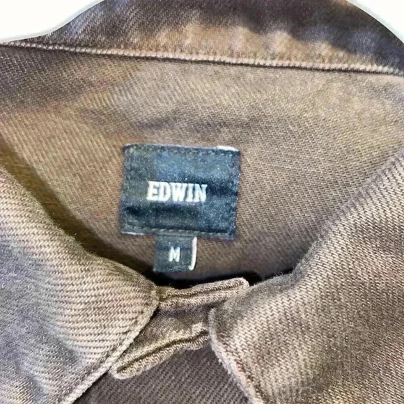 EDWIN Anthropologie Womens SIA Denim Jacket Java 80s Cropped Festival Rock NWT - Picture 4 of 7